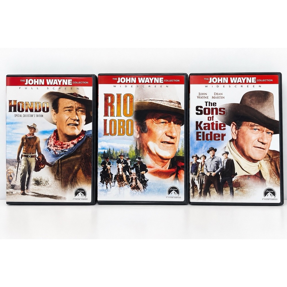 John Wayne Collection DVD Lot 3 Hondo Rio Lobo Sons of Katie Elder Paramount